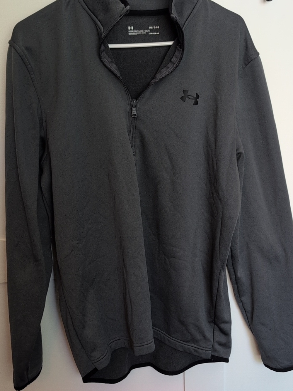 Under Armour Charcoal Gray 1/4 Zip Pullover